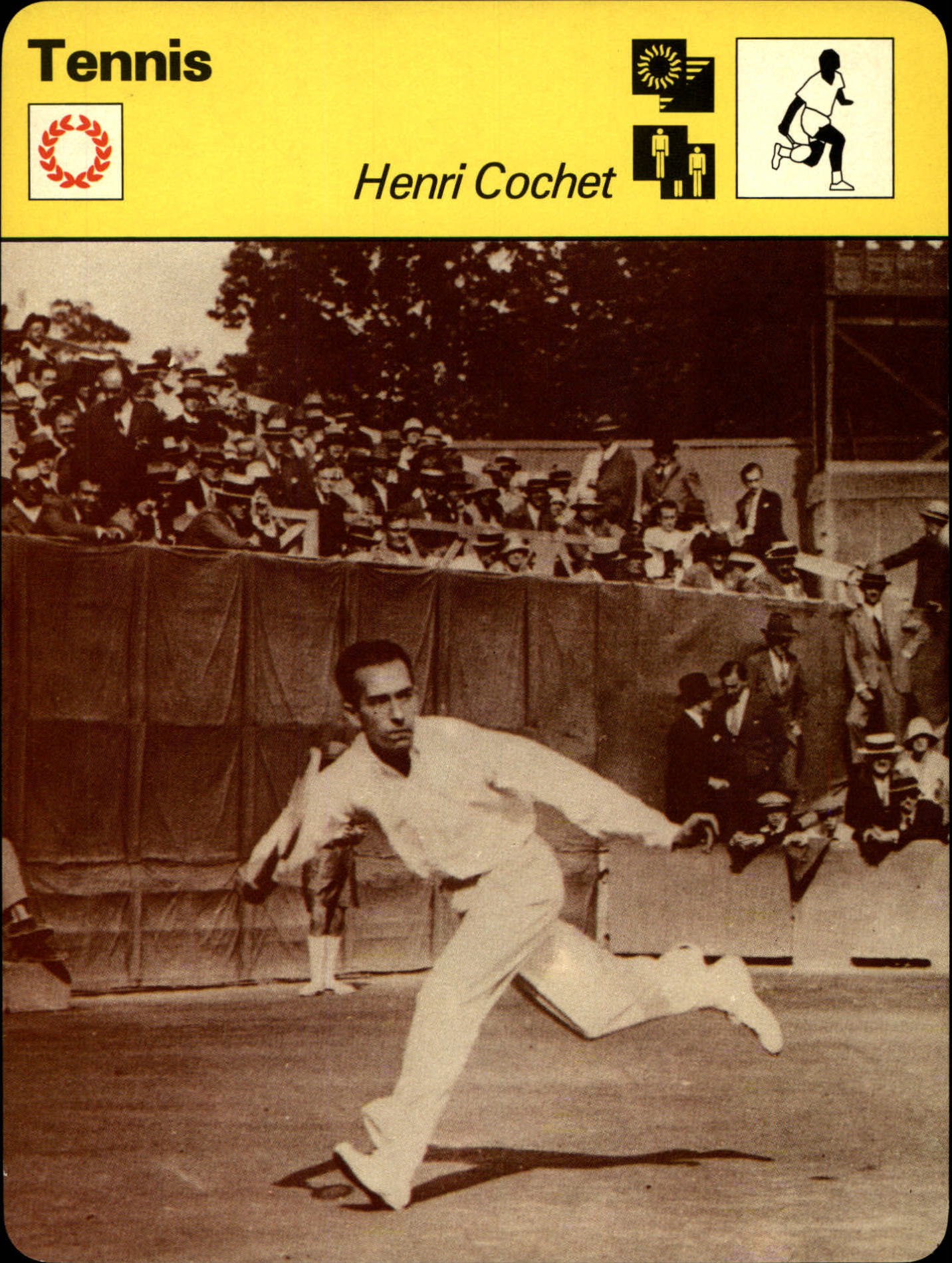 1977-79 Sportscaster Series 85 #8506 Henri Cochet