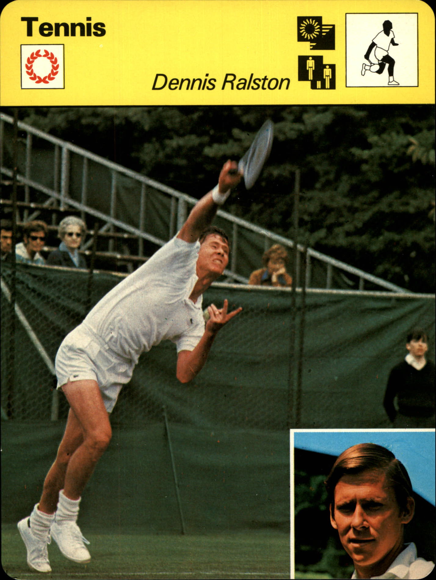 1977-79 Sportscaster Series 59 #5910 Dennis Ralston