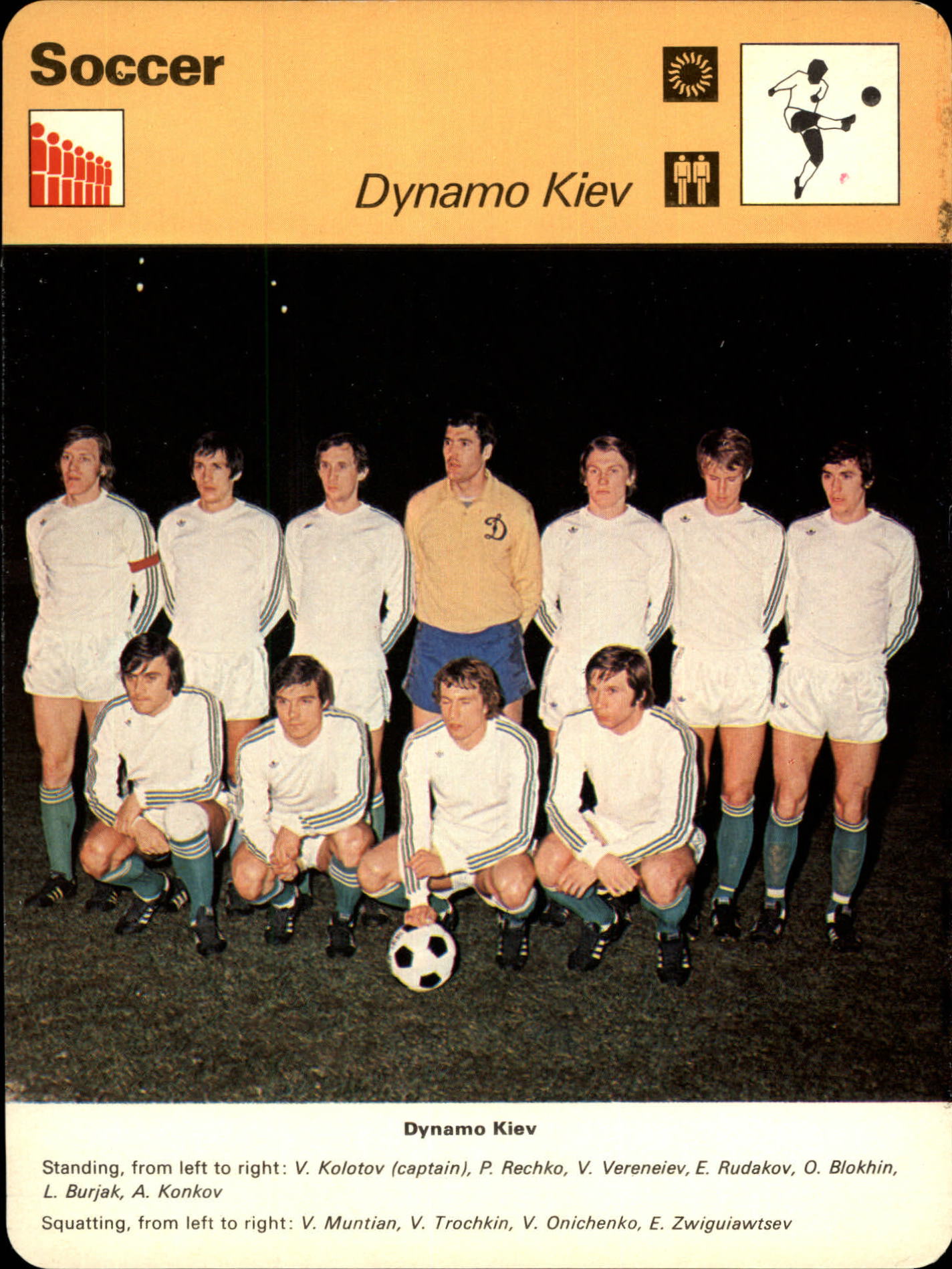 1977-79 Sportscaster Series 41 #4114 Dynamo Kiev