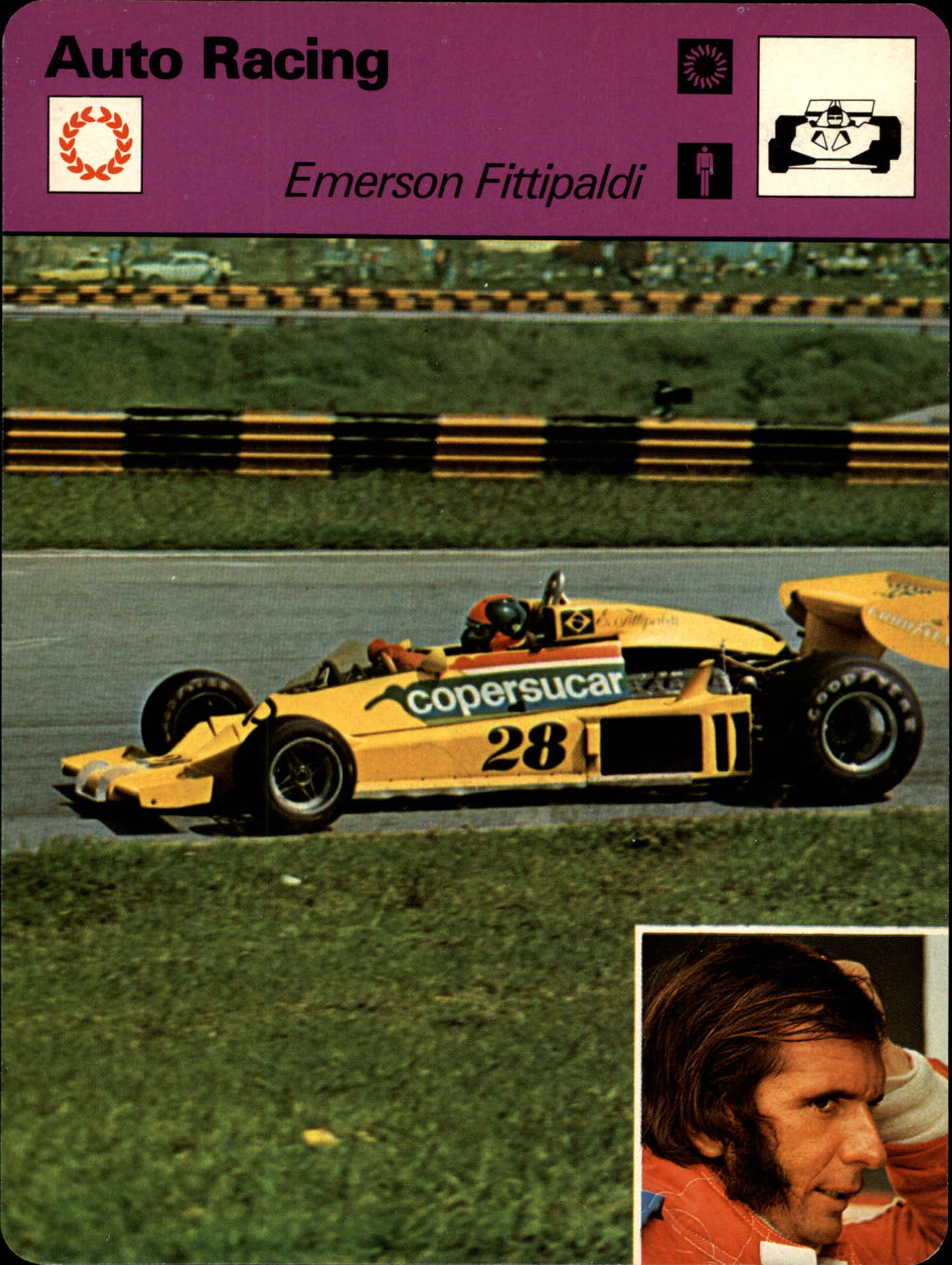 1977-79 Sportscaster Series 47 #4703 Emerson Fittipaldi