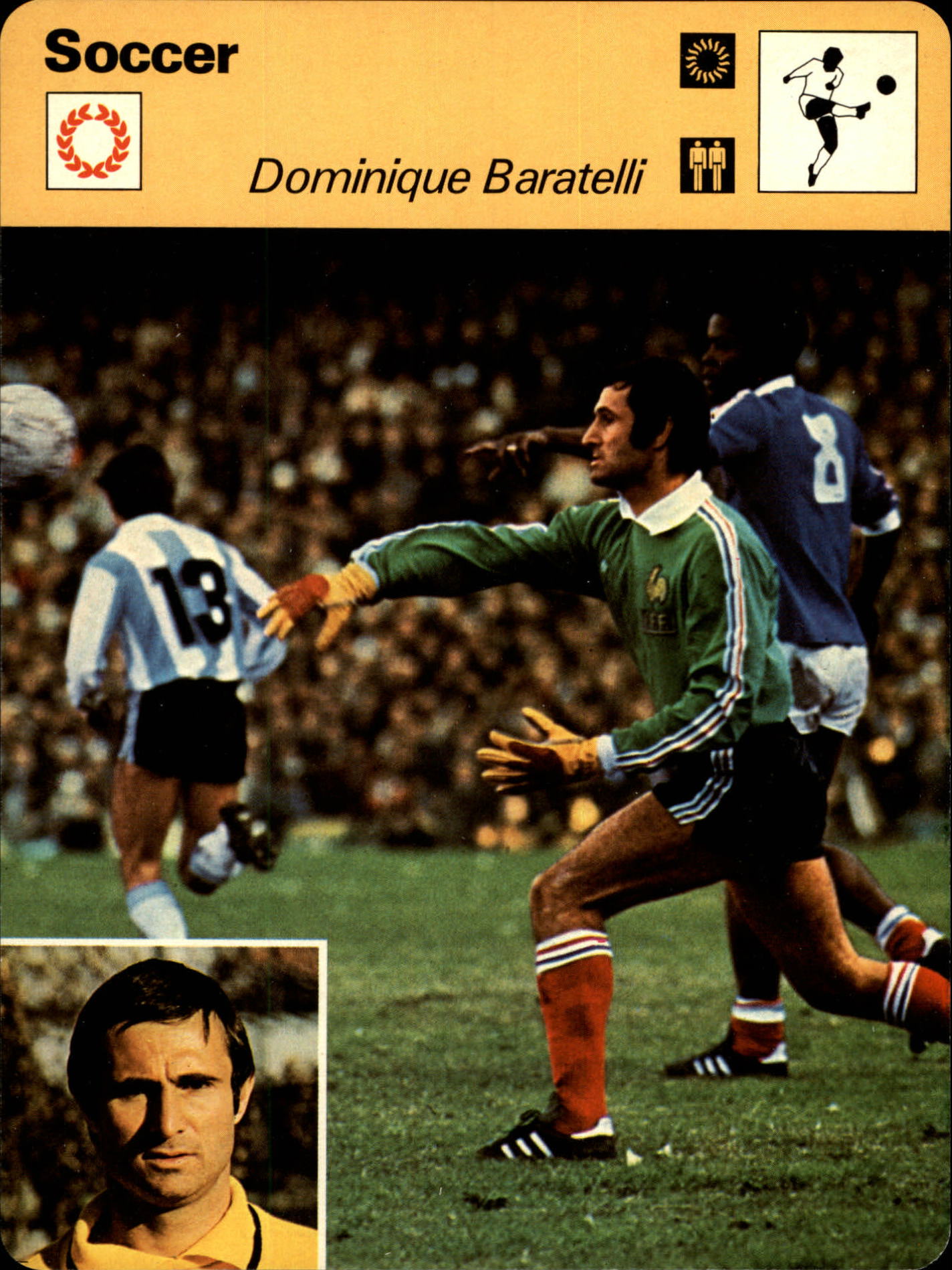 1977-79 Sportscaster Series 48 #4809 Dominique Baratelli