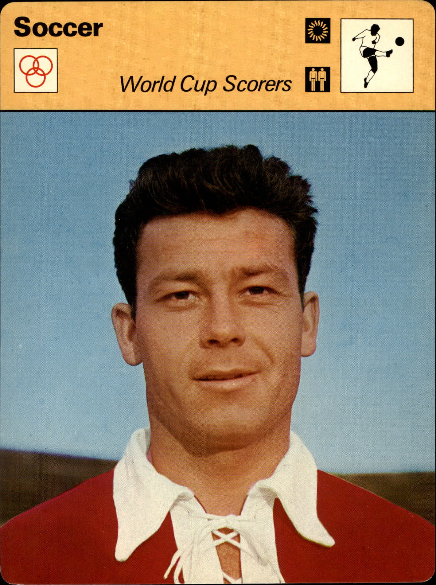 1977-79 Sportscaster Series 5 #515 World Cup Scorers/Just Fontaine