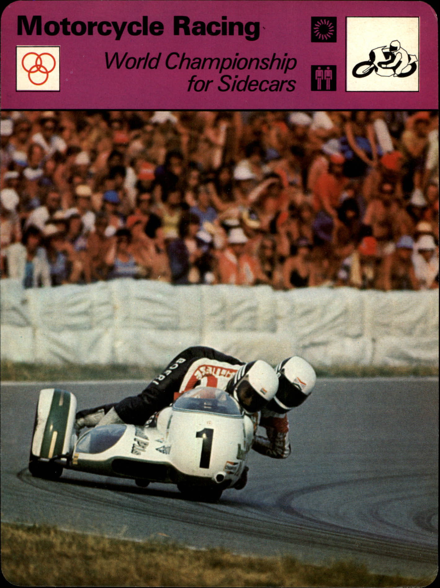 1977-79 Sportscaster Series 5 #524 World Championship for Sidecars