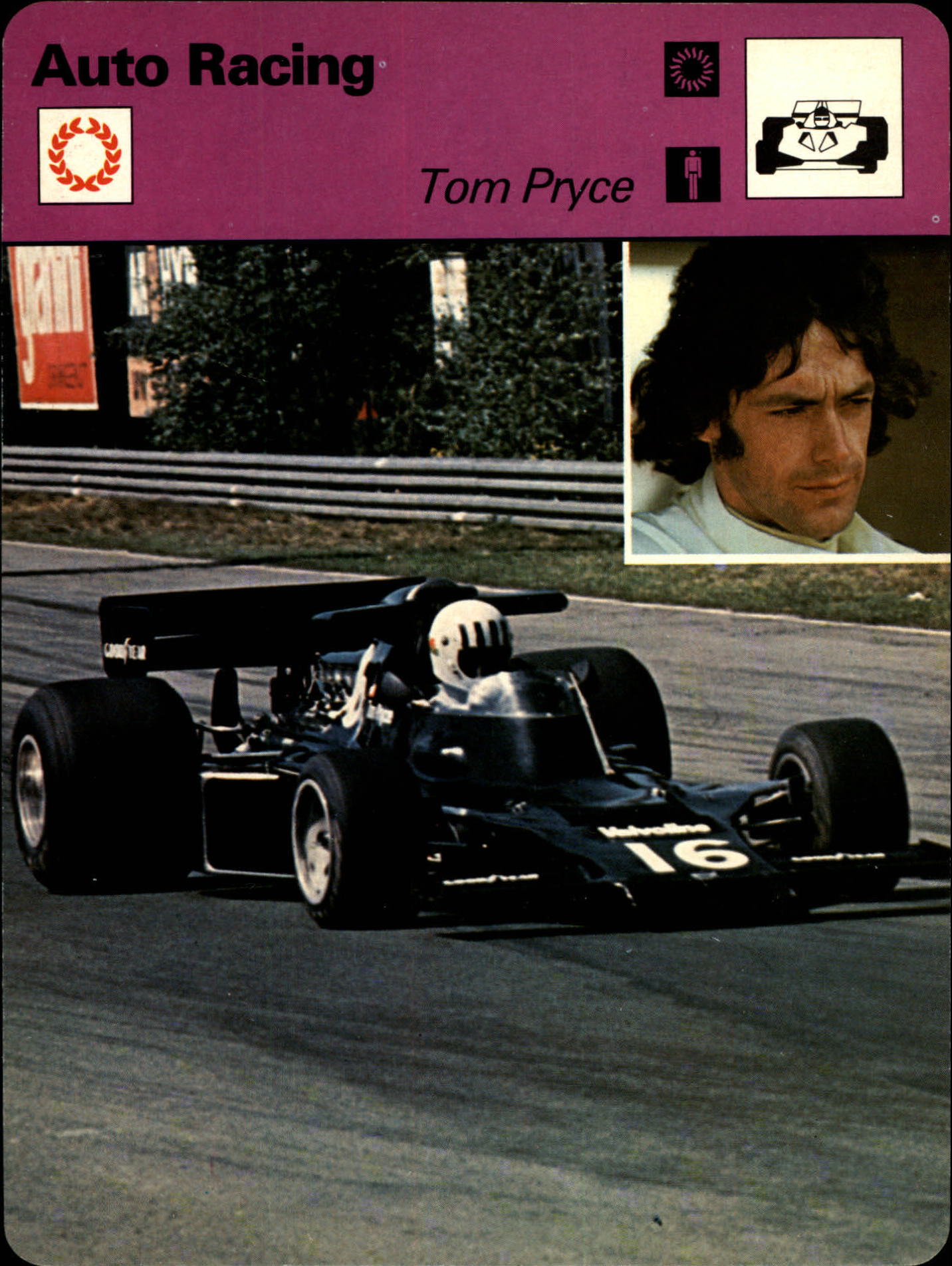 1977-79 Sportscaster Series 52 #5217 Tom Pryce
