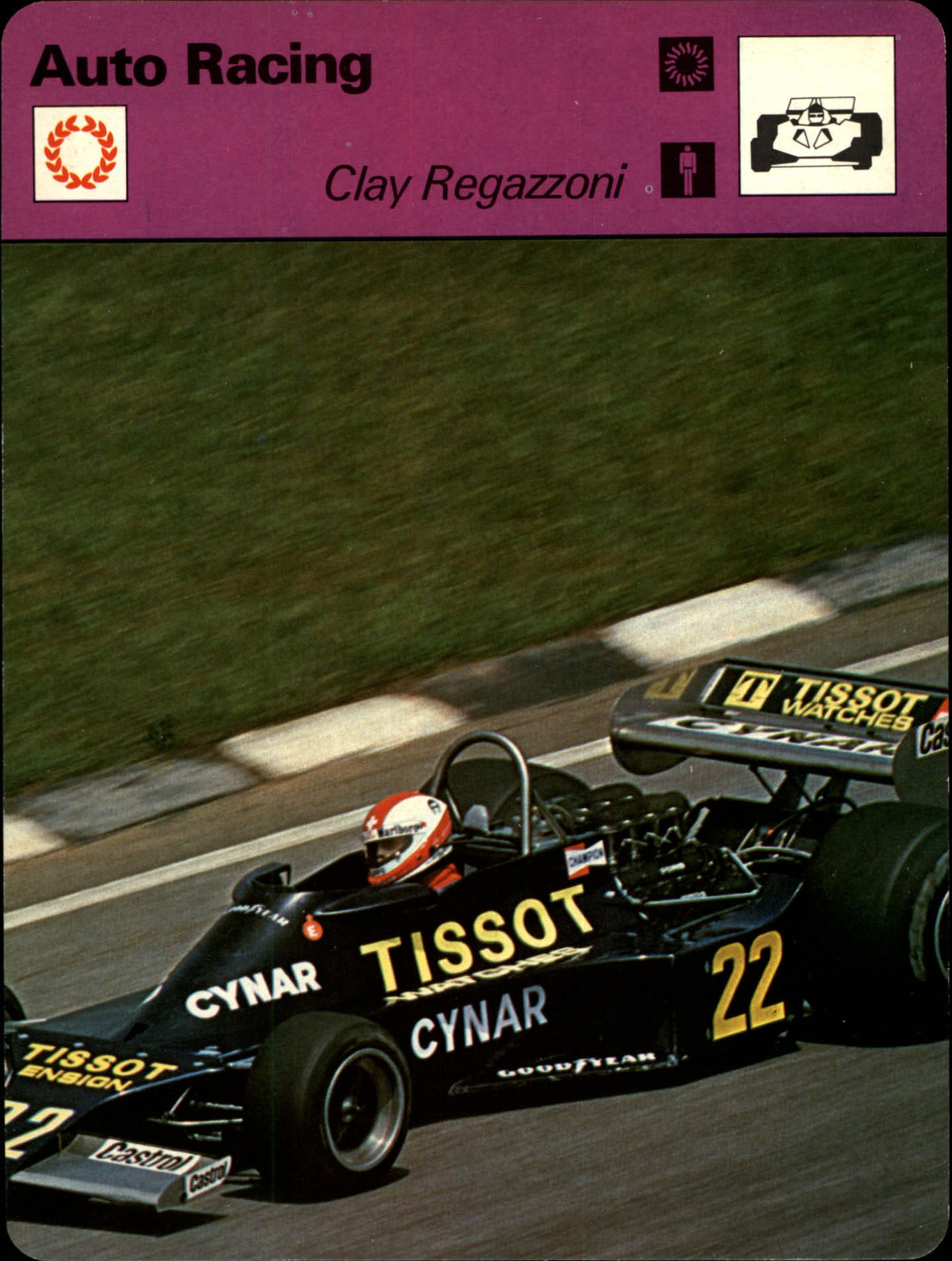 1977-79 Sportscaster Series 52 #5218 Clay Regazzoni