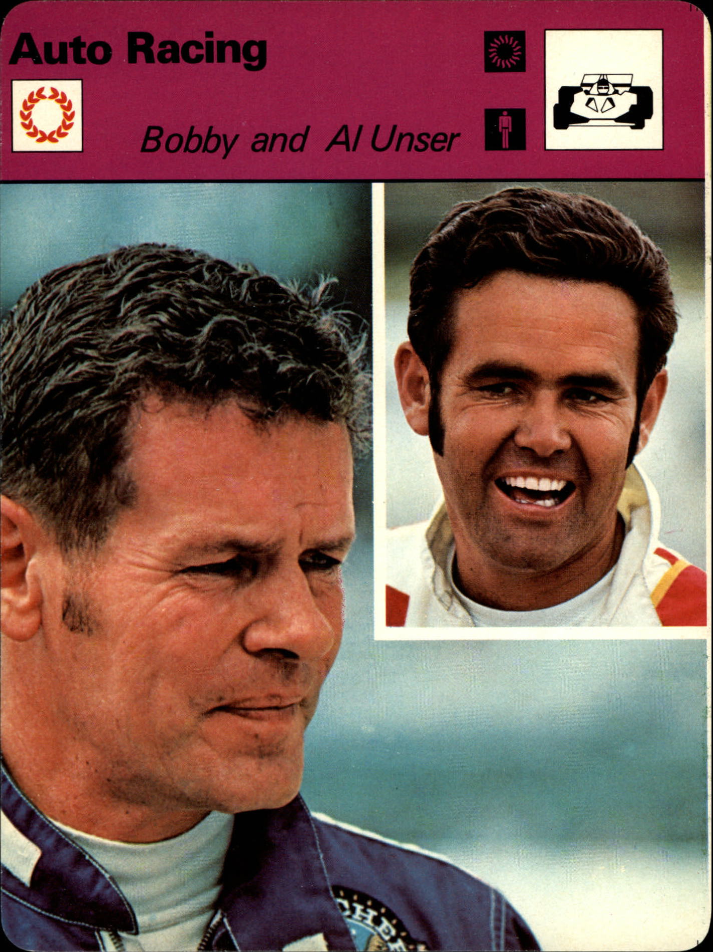 1977-79 Sportscaster Series 16 #1604 Bobby and Al Unser