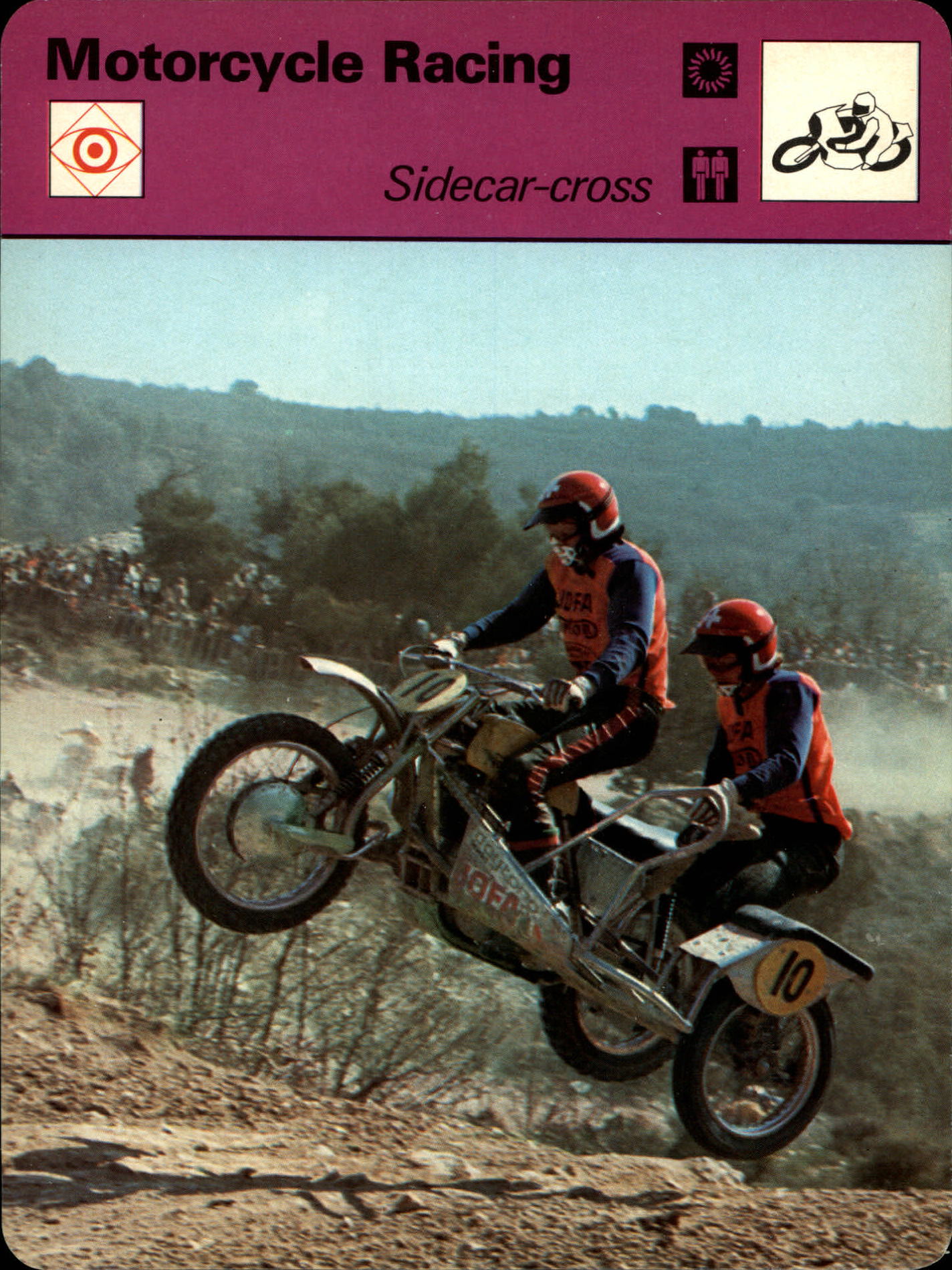 1977-79 Sportscaster Series 28 #2805 Sidecar-Cross