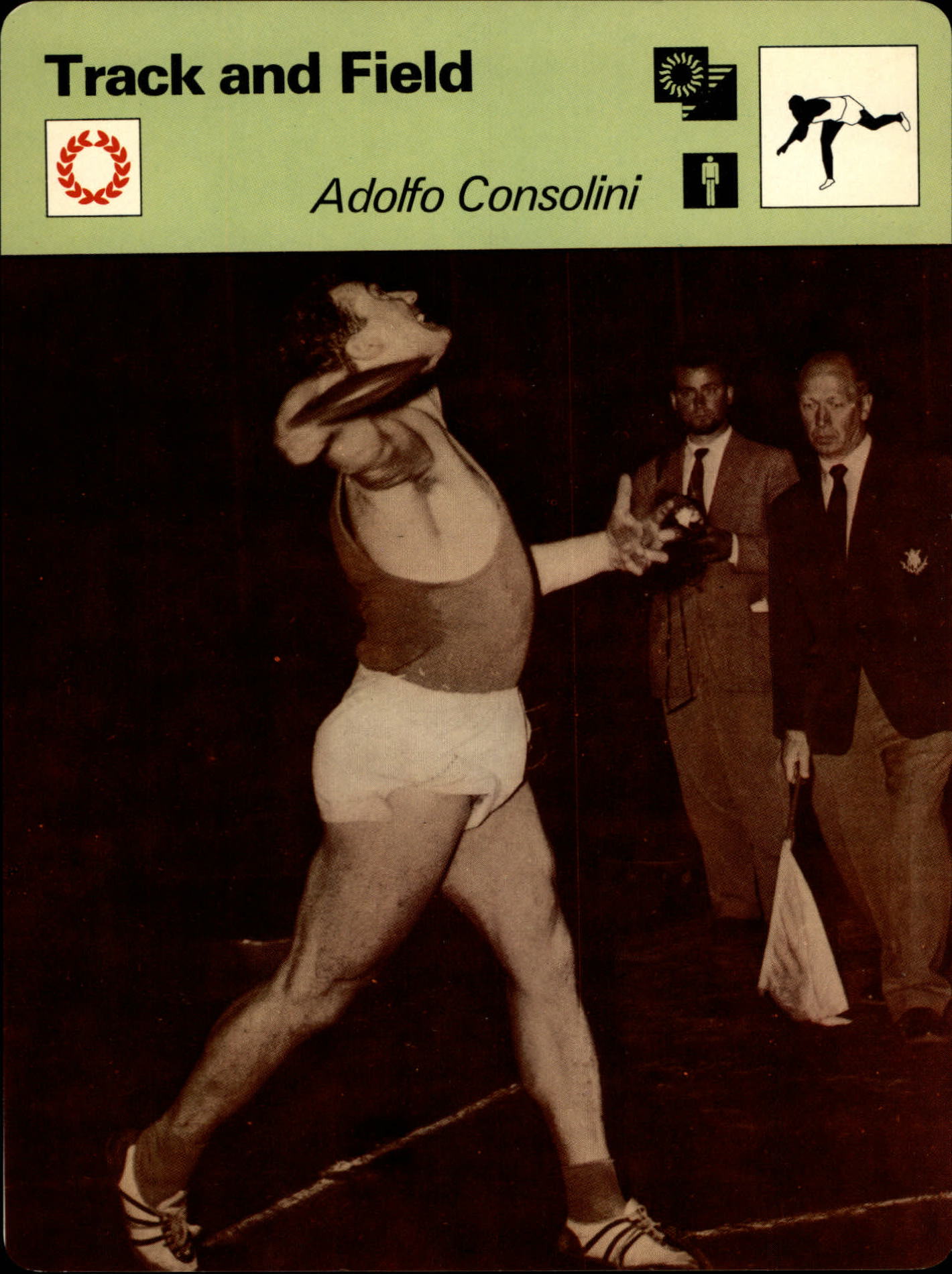 1977-79 Sportscaster Series 3 #302 Adolfo Consolini