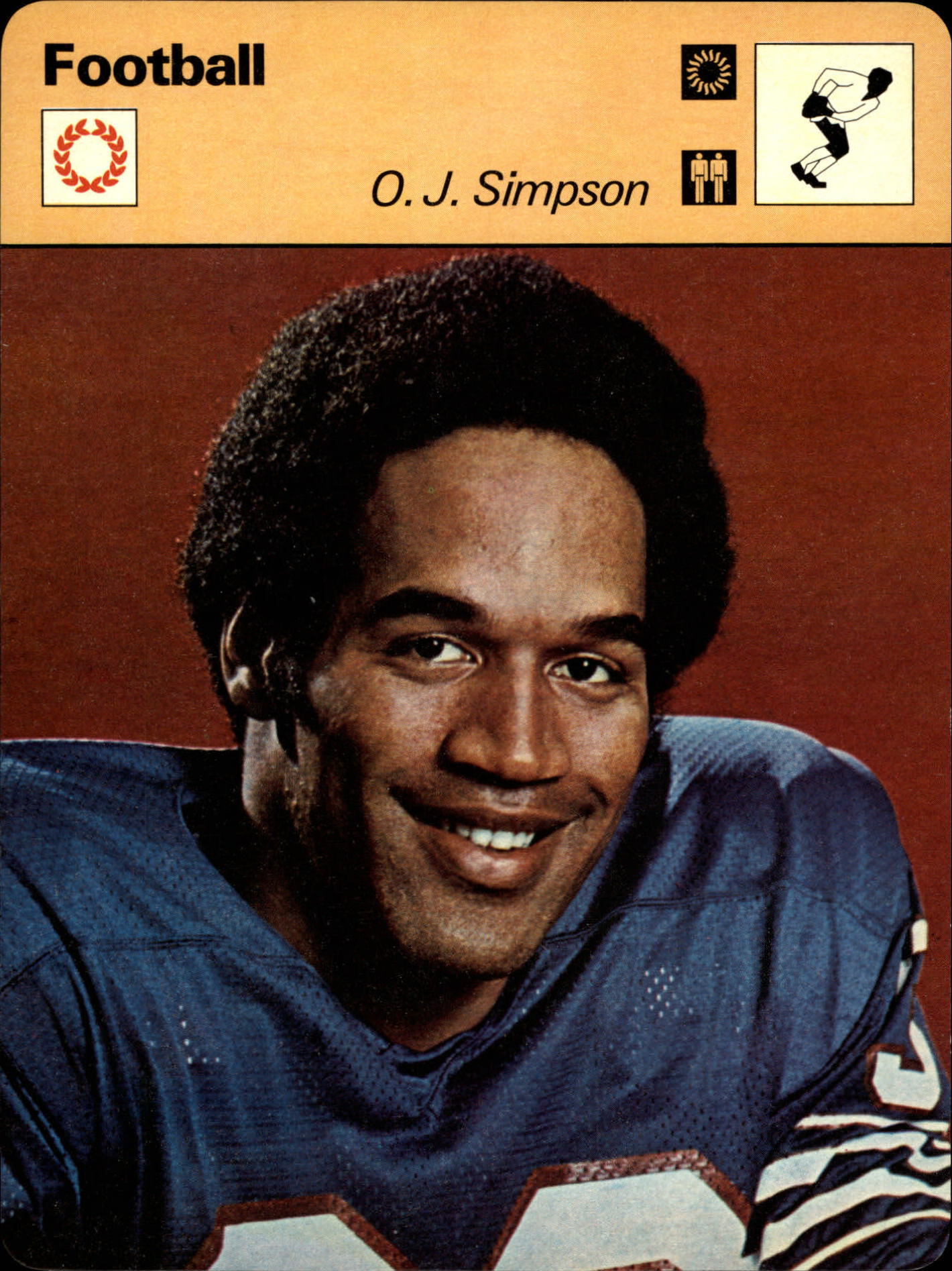 1977-79 Sportscaster Series 3 #307 O.J. Simpson