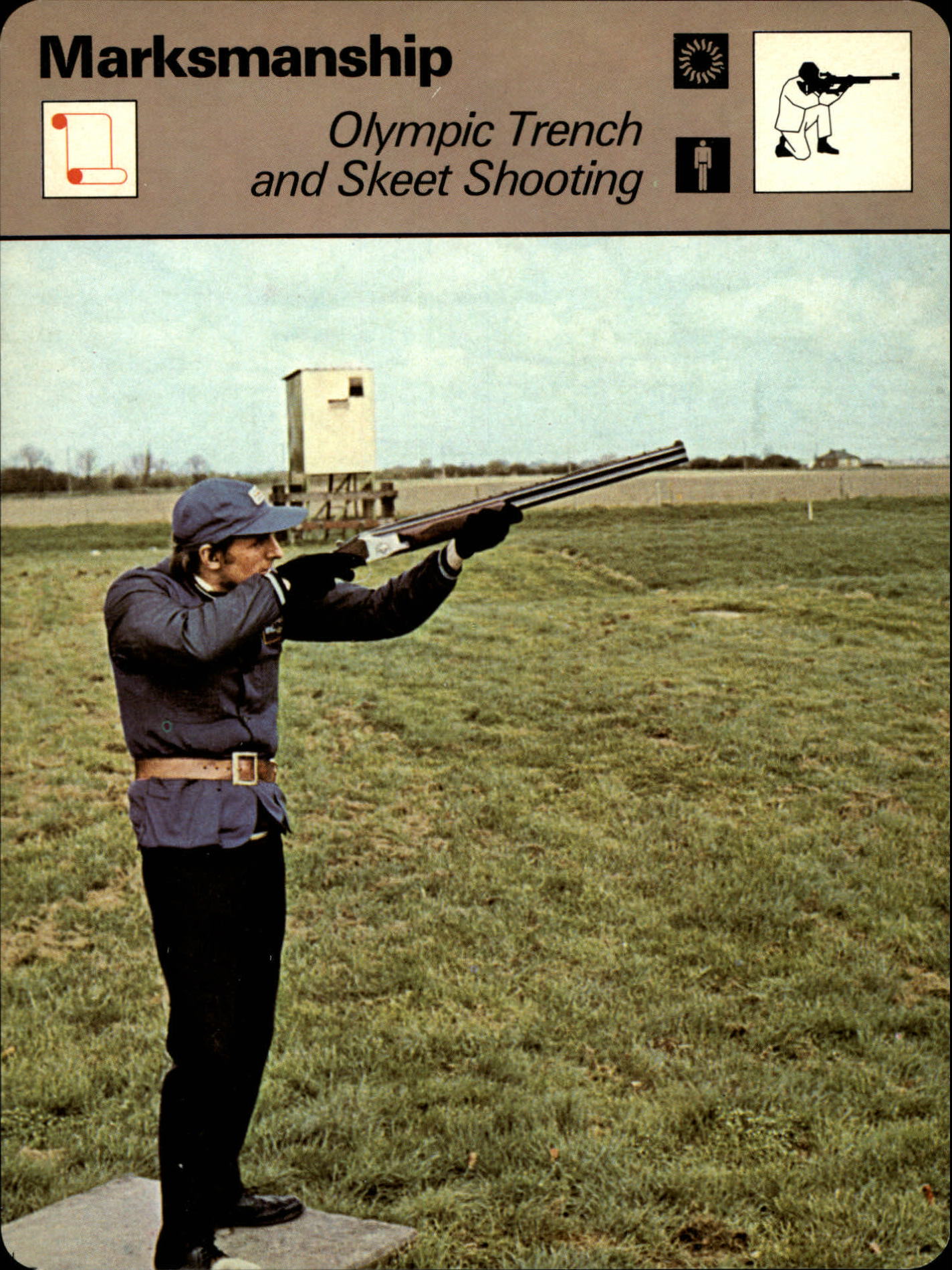 1977-79 Sportscaster Series 11 #1111 Olympic Trench and Skeet Shooting