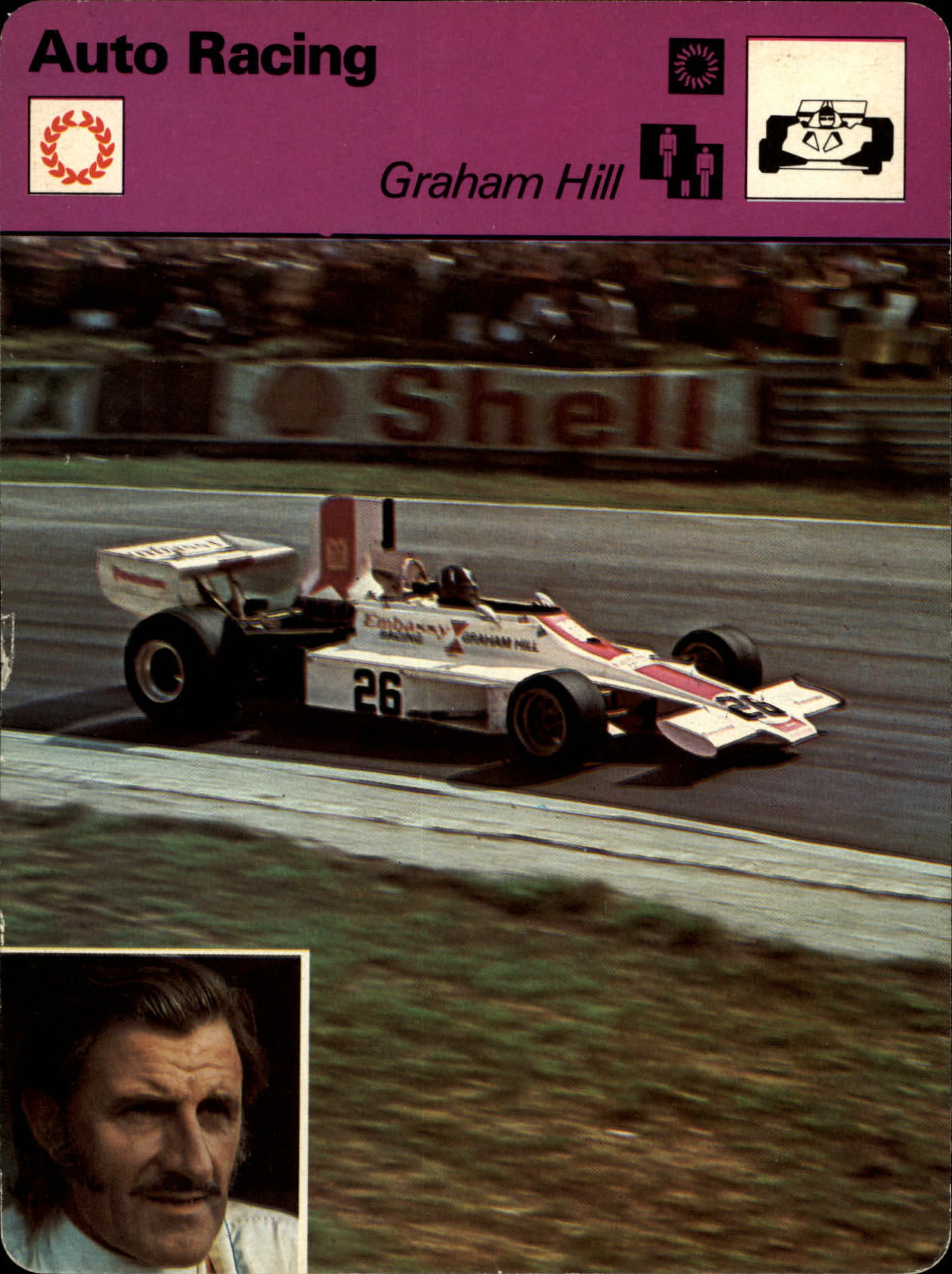 1977-79 Sportscaster Series 12 #1201 Graham Hill