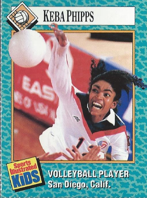 1989 Sports Illustrated for Kids I #28 Keba Phipps/Volleyball