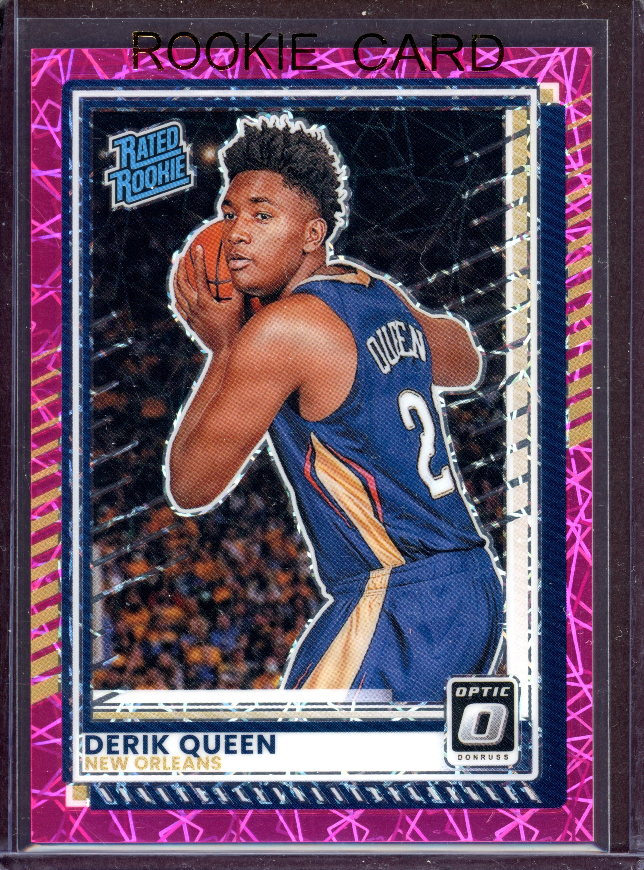 2025-26 Donruss Optic Pink Velocity #7 Derik Queen
