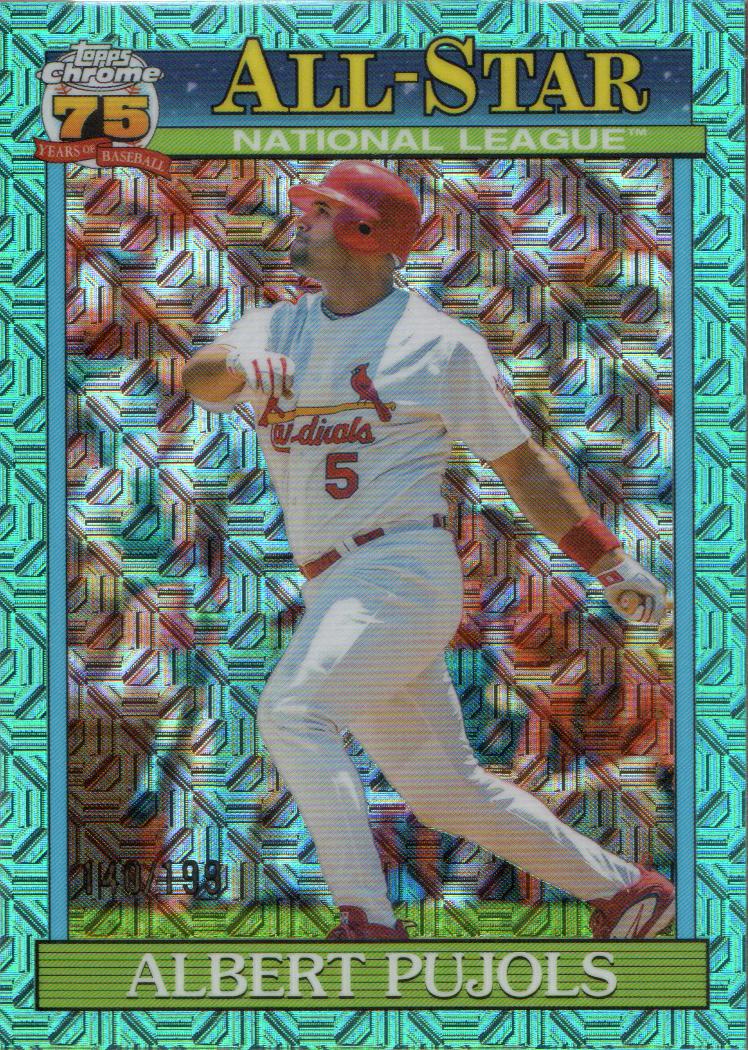 2026 Topps '91 Topps Silver Pack Chrome All-Stars Aqua Refractors #91ASC16 Albert Pujols