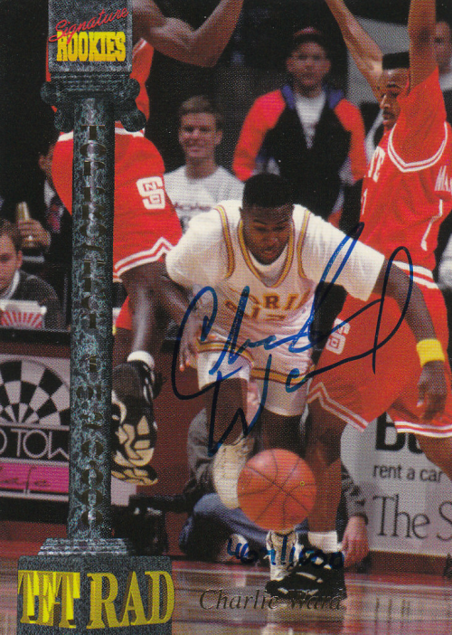 1994 Signature Rookies Tetrad Top Prospects Autographs #131A Charlie Ward