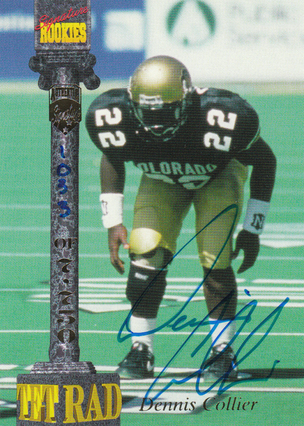 1994 Signature Rookies Tetrad Autographs #13 Dennis Collier