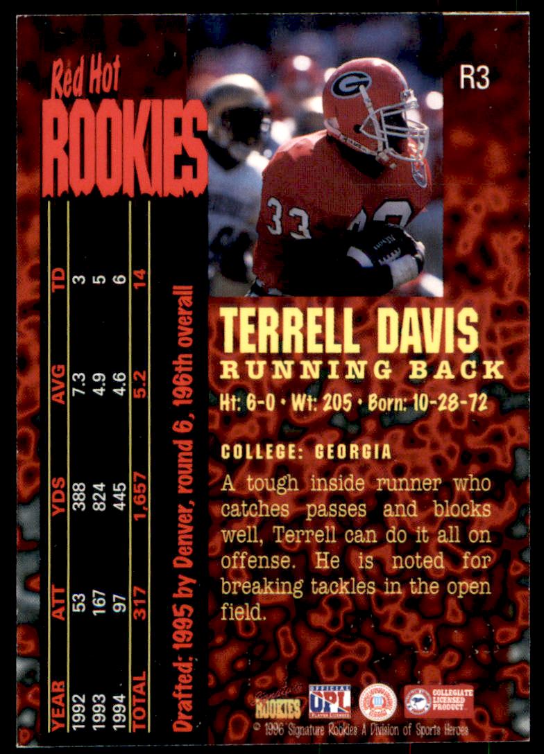 Terrell Davis Rookie Cards: Value, Tracking & Hot Deals