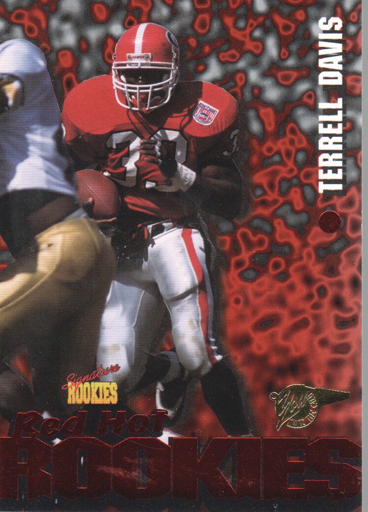 1995 Signature Rookies Fame and Fortune Red Hot Rookies #R3 Terrell Davis