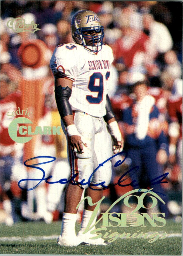1996 Visions Signings Autographs Gold #12 Sedric Clark