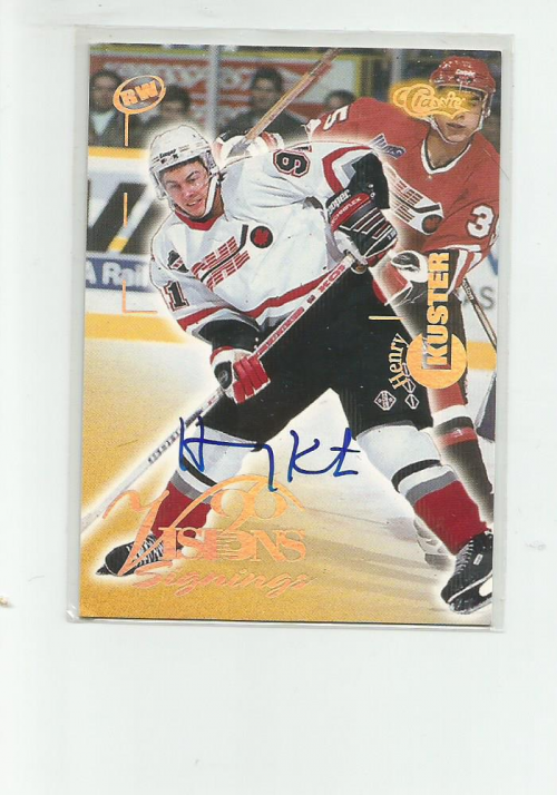 1996 Visions Signings Autographs Gold #35 Henry Kuster