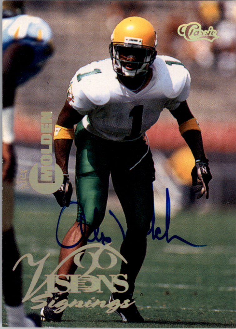 1996 Visions Signings Autographs Gold #41 Alex Molden