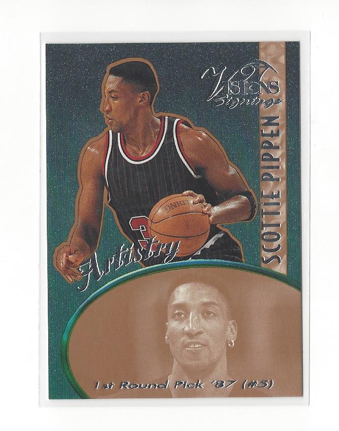 1997 Visions Signings Artistry #A10 Scottie Pippen