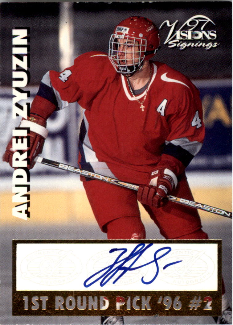 1997 Visions Signings Autographs #66 Andrei Zyuzin