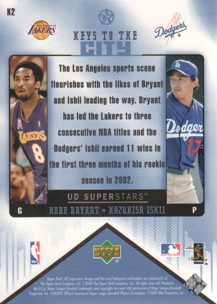 2002-03 UD SuperStars Multisport Keys to the City Insert Cards Pick from List - Bild 5 von 17