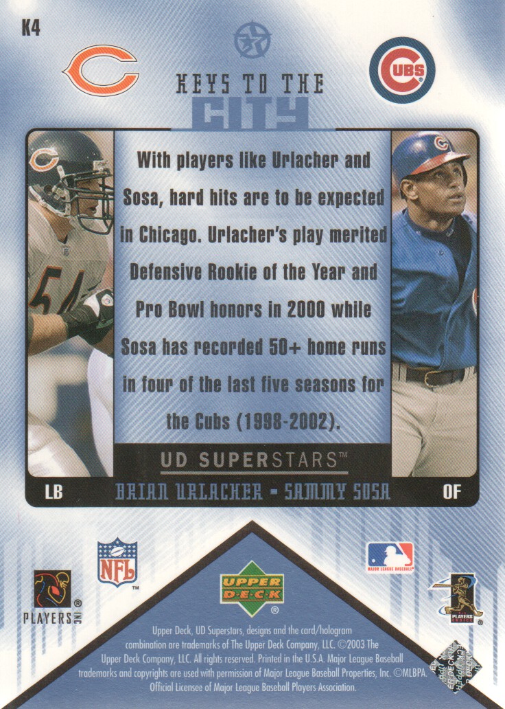 2002-03 UD SuperStars Multisport Keys to the City Insert Cards Pick from List - Bild 9 von 17