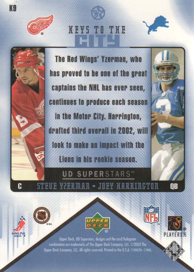 2002-03 UD SuperStars Multisport Keys to the City Insert Cards Pick from List - Bild 17 von 17