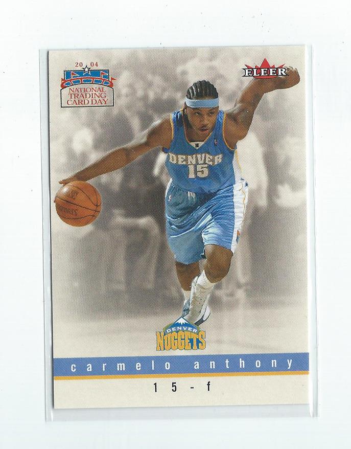 2004 National Trading Card Day #F8 Carmelo Anthony
