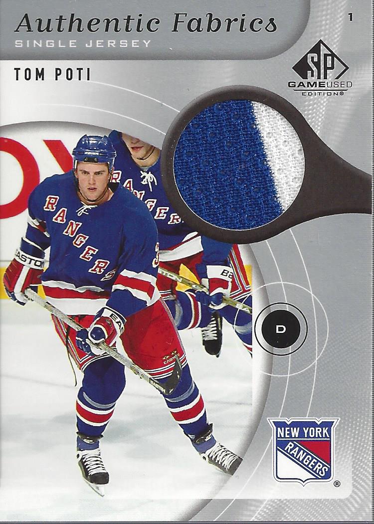 2005-06 SP Game Used Authentic Fabrics #AFTP Tom Poti