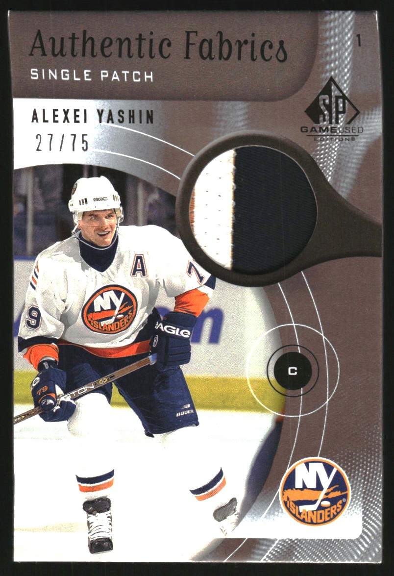 2005-06 SP Game Used Authentic Fabrics Patches #APAY Alexei Yashin