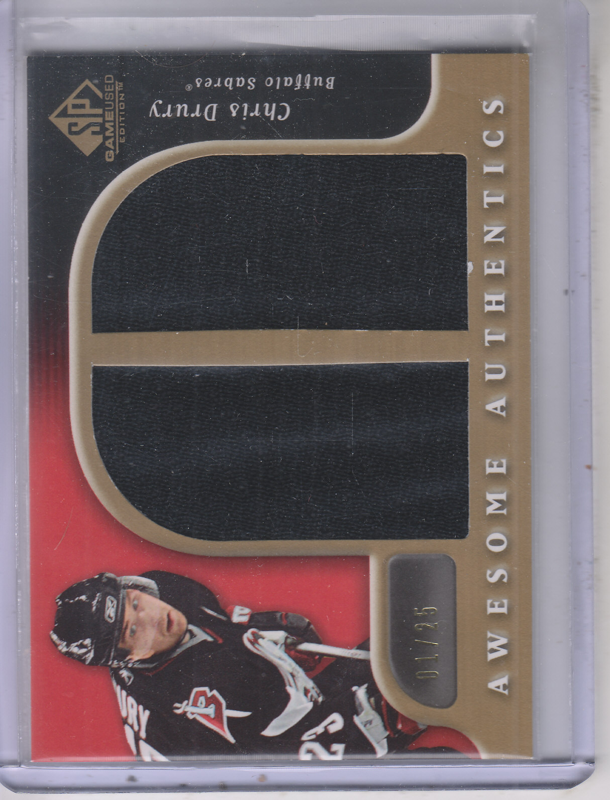 2005-06 SP Game Used Awesome Authentics Gold #DACD Chris Drury