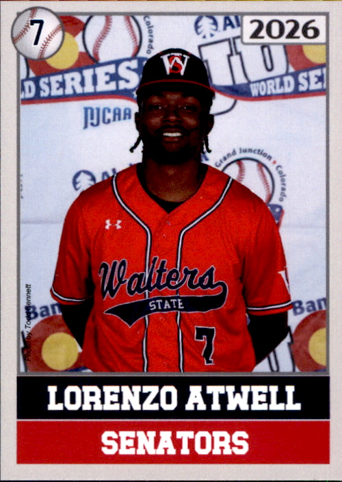 2026 Walters State Senators Juco Cards #2 Lorenzo Atwell