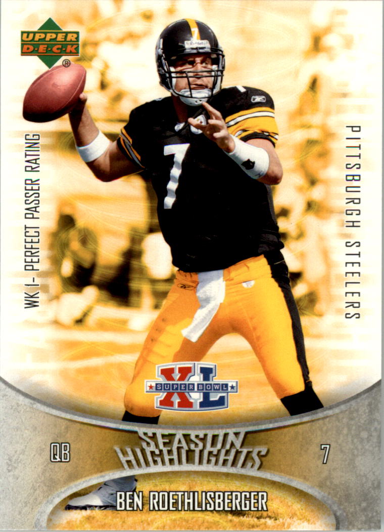 2006 Topps Pittsburgh Steelers Super Bowl XL Champions Ben