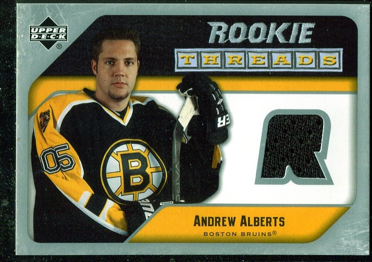 2005-06 Upper Deck Rookie Threads #RTAA Andrew Alberts