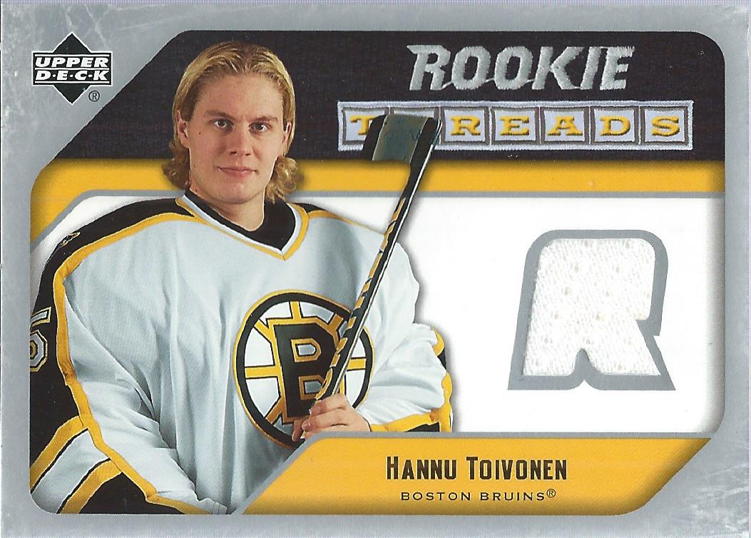 2005-06 Upper Deck Rookie Threads #RTHT Hannu Toivonen