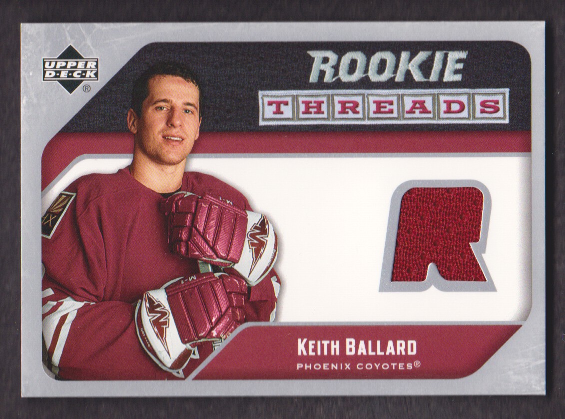 2005-06 Upper Deck Rookie Threads #RTKB Keith Ballard