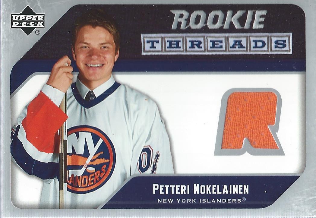 2005-06 Upper Deck Rookie Threads #RTPN Petteri Nokelainen