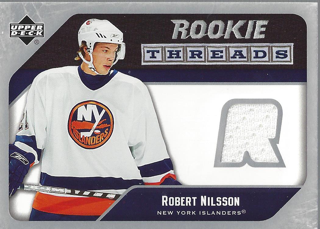 2005-06 Upper Deck Rookie Threads #RTRN Robert Nilsson