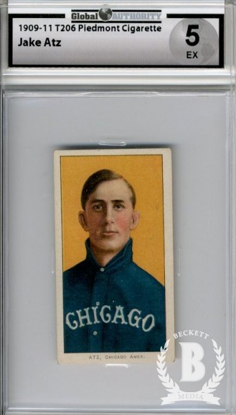 1909-11 T206 #14 Jake Atz