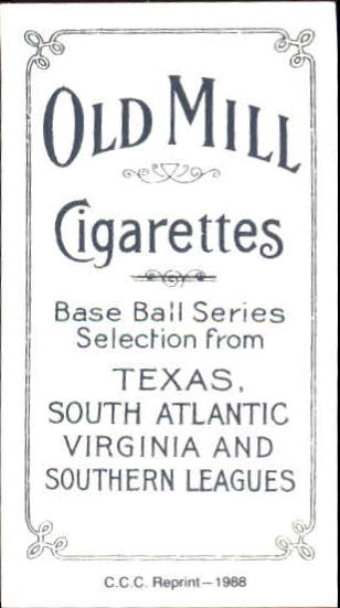 1909-11 T206 #45 Bill Bradley with Bat back image