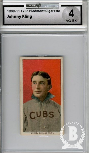 1909 T206 258 Johnny Kling