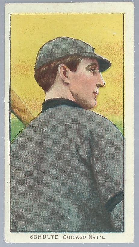 1909-11 T206 #431 Wildfire Schulte/Back View