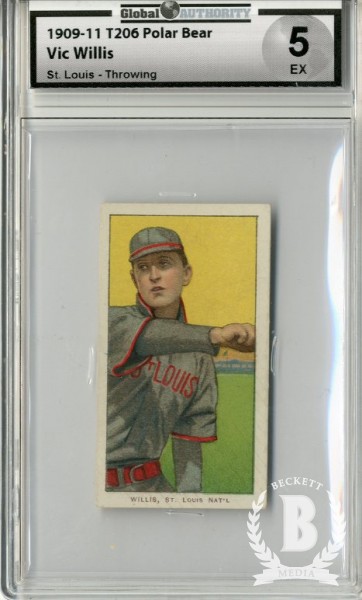 1909-11 T206 #517 Vic Willis/St. Louis Throwing