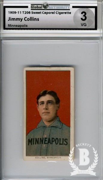 1909-11 T206 #101 Jimmy Collins/Minneapolis ML