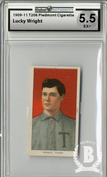 1909-11 T206 #523 Lucky Wright ML