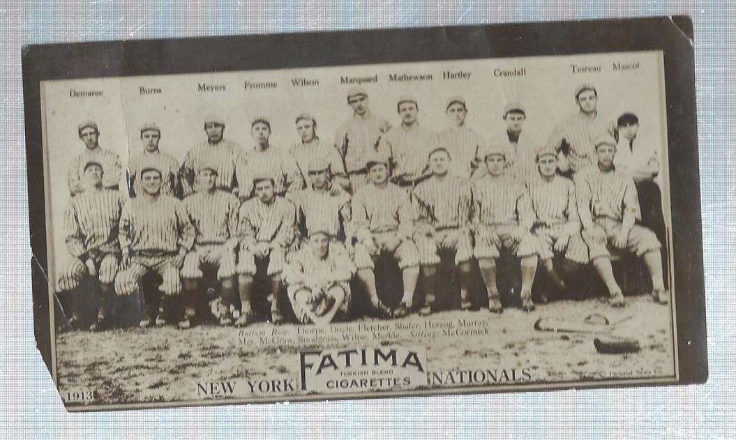 1913 Fatima Teams T200 #13 New York Nationals