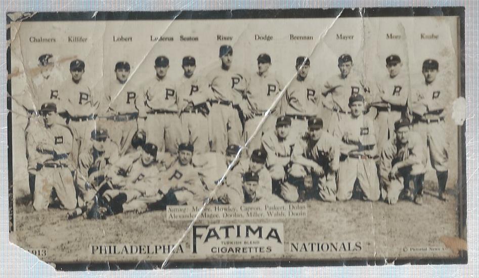 1913 Fatima Teams T200 #14 Philadelphia Nationals